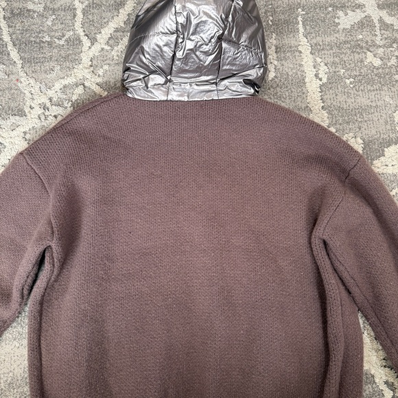 Easel Brown Metallic Sweater Hoodie - Picture 5 of 8